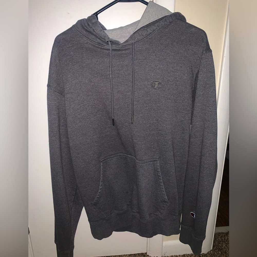 Gray champion hoodie